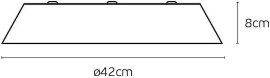 VK Lighting Plafonieră de Tavan 42buc Maro cu LED Integrat