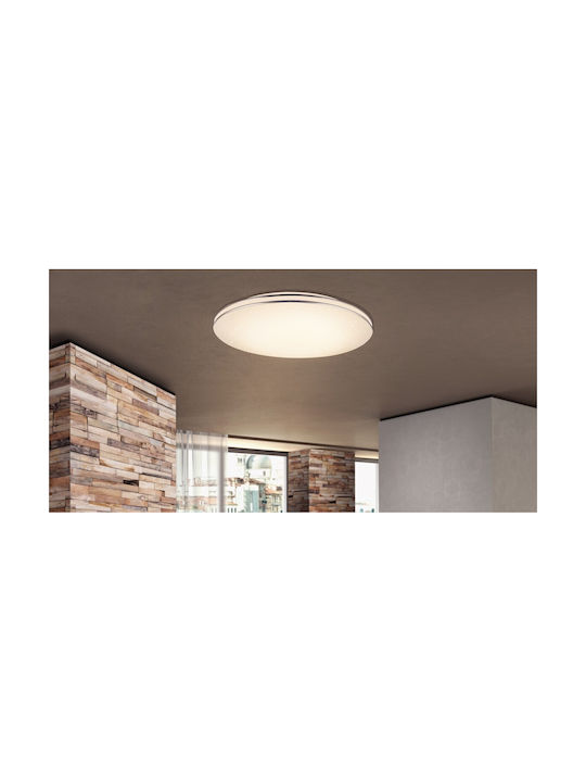 Globo Lighting Pierre Ceiling Mount Light 37cm Silver with Integrated LED