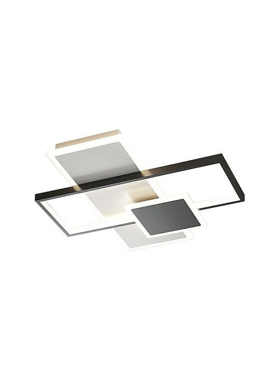 ArkoLight Πλαφονιέρα Οροφής Μαύρη με Ενσωματωμένο LED και Τηλεχειριστήριο