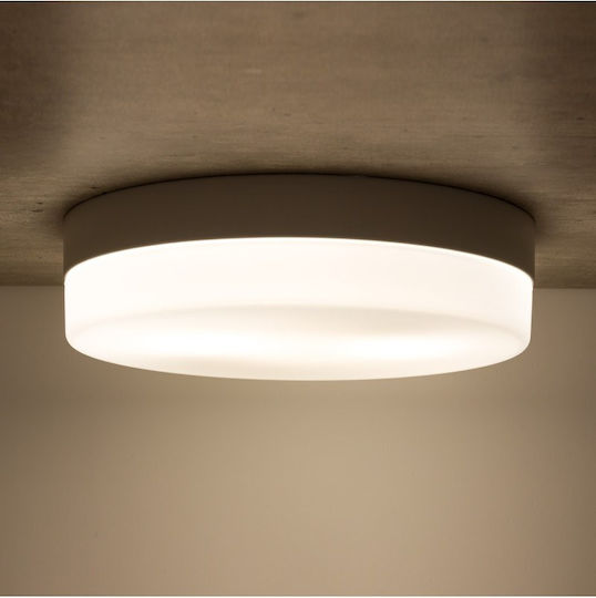 TK Lighting Ceiling Mount Light Bathroom Black with Socket E27