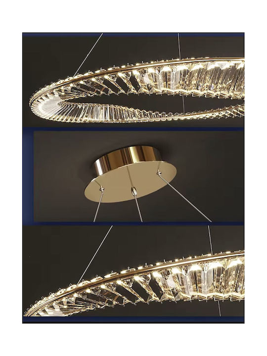 Home Lighting Ovela Ceiling Mount Light 60cm Gold with Integrated LED and Remote Control