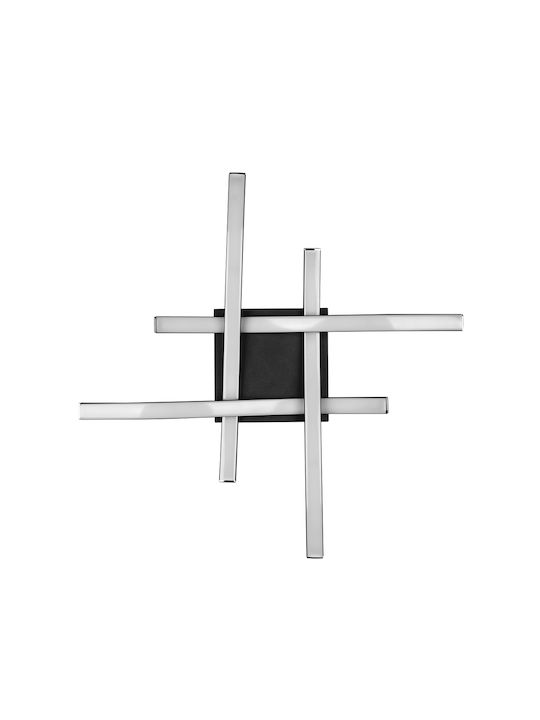 Trio Lighting Route Ceiling Mount Light 46cm Black with Integrated LED