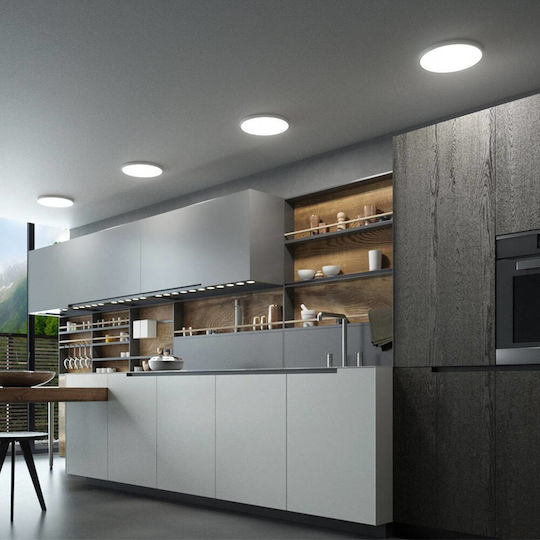 Braytron Jade Plafonieră de Tavan Albă cu LED Integrat