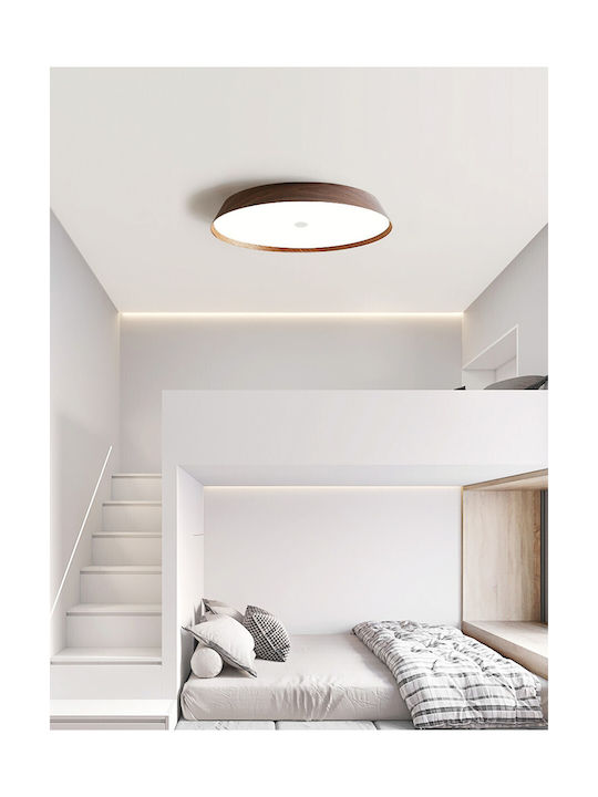VK Lighting Deckenleuchte 51cm Beige mit Integrierter LED