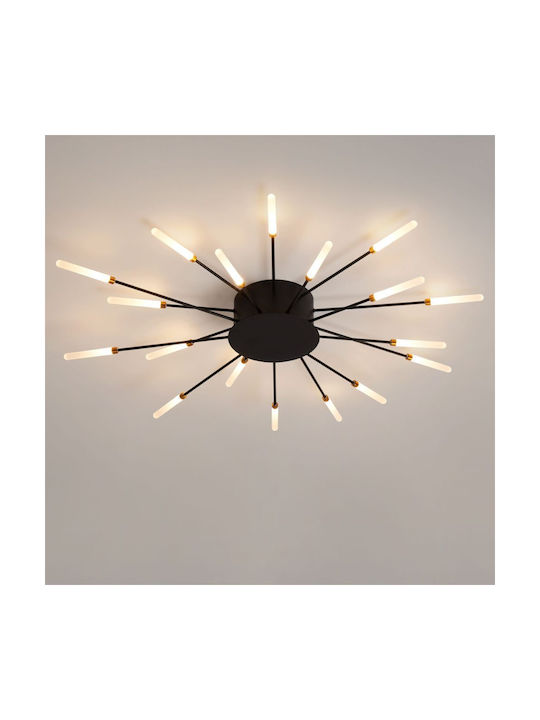 ARlight Ceiling Mount Light 80cm Black with Integrated LED