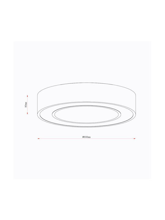 Sun Light Ceiling Mount Light with Integrated LED and Remote Control