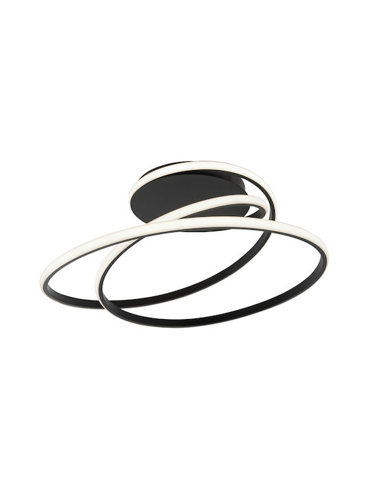 Viokef Ceiling Mount Light 54cm Black with Integrated LED