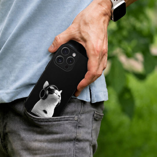 Калъф Sonique Men's Edition Honor 400 5g Audio Kitten Бял