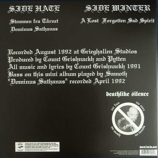 Burzum Aske Vinyl