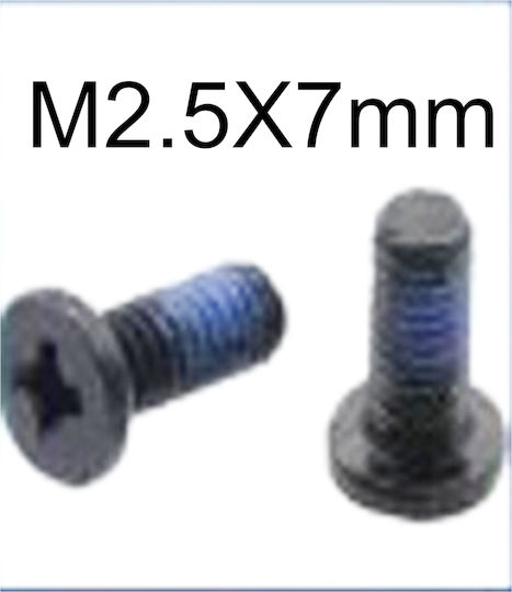 Screws Set Laptop Lenovo Ideapad 320-14isk 80xg 320-15ikb 80xl 320-15abr 80xs 330-15ikb 81de 520-15ikb 81bf 320-15ast 80xv 5s10n82242 90205118 Bottom Case Screws 2.5mm X 7mm 10pcs Code 1-bolt017