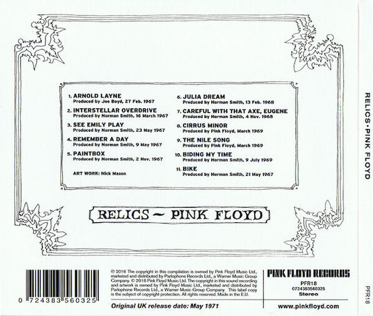 Pink Floyd Relics Cd