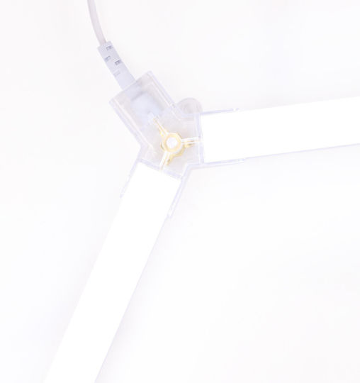 Einparts Παραλληλόγραμμο LED Panel με Ψυχρό Λευκό Φως 6500K 241x95εκ.