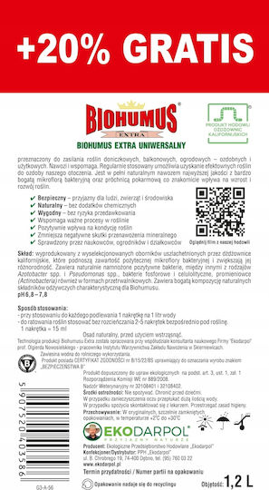 Ekodarpol Biohumus Extra Universal 1l