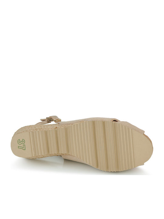 Makin Damenplattformen Beige
