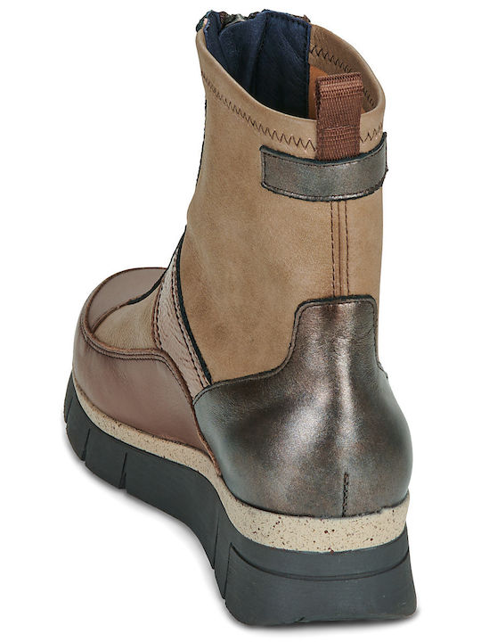 India Women's Ankle Boots Beige
