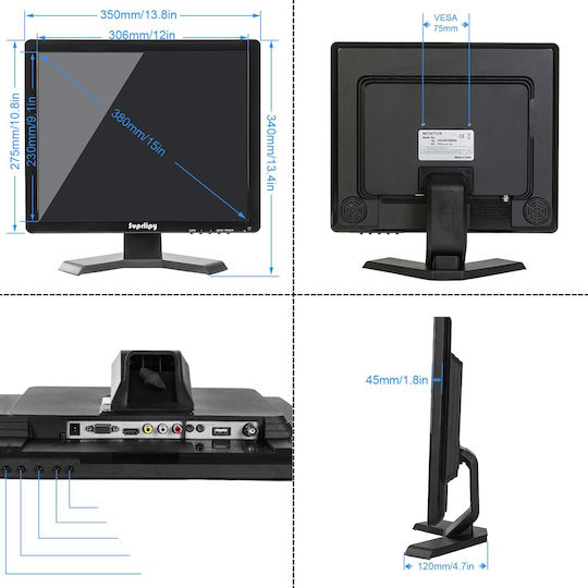 POS Monitor 15" TFT