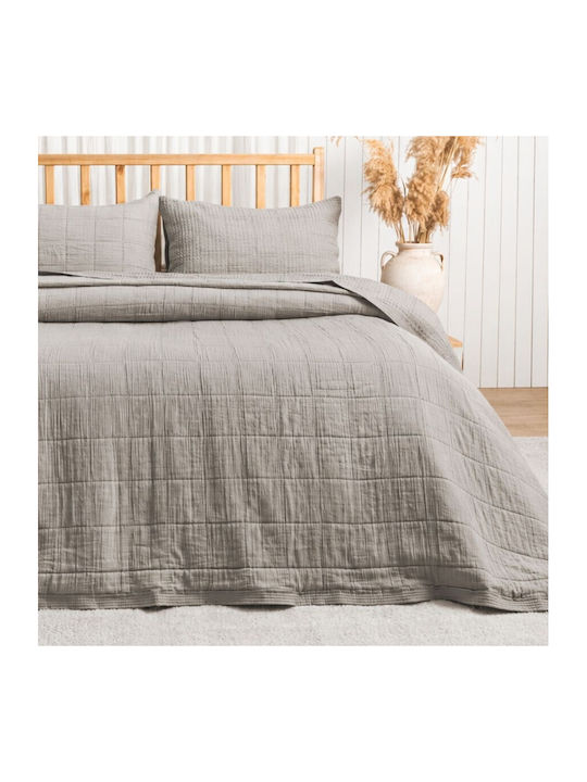 Şaheser Set Paturi & Cuverturi Pat Superdublu Vizon 240x260cm 3 Bucăți