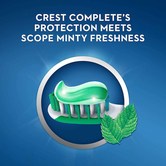 Crest Complete Plus Scope Pastă de dinți pentru Albire, Carii dentare și Placă 153gr