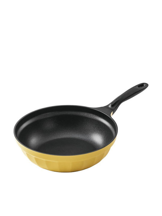 Buydeem Aluminum Pan with Lid with Non-Stick Coating 30cm