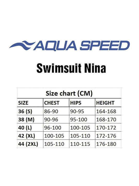 Nina Цял Бански С Цип Aqua Speed