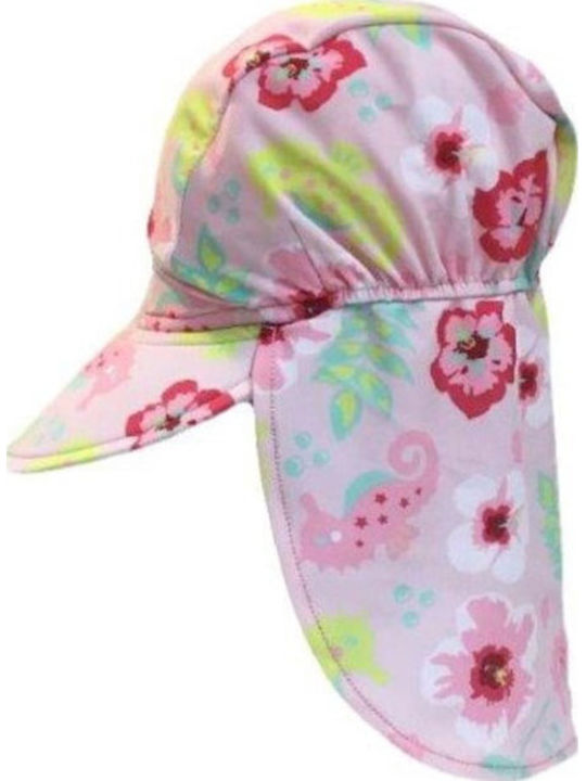 Banz Palarie Copii Tesatura Cu Protectie Solara Roz