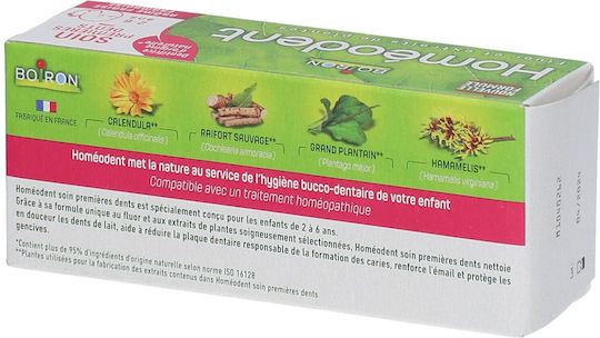 Boiron Pastă de Dinți pentru Bebeluși pentru 2+ Ani cu Aromă de Căpșuni 50ml