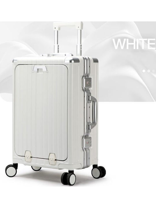 Bopai Cabin Hard White Suitcase Height 56cm