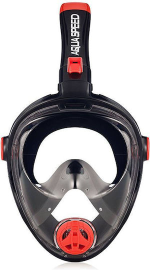 Aquaspeed Spectra 2.0 Водолазна Маска Силиконова Full Face Детска Черна