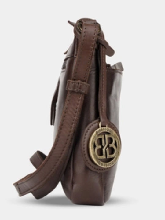Leather Women's Shoulder Bag Brown