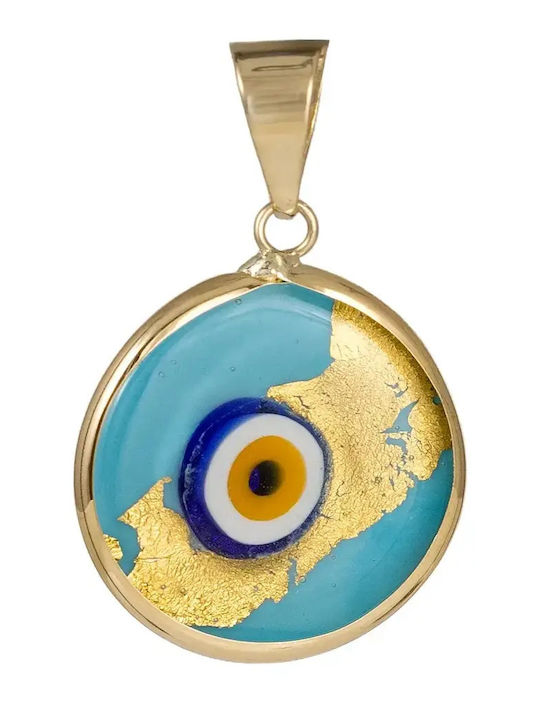 Charm Eye from Gold 9 K Light Blue