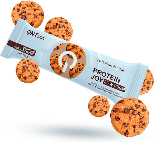 QNT Protein Joy Baton cu 36% Proteină & Aromă Cookies & Cream 60gr
