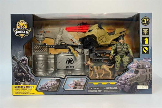 Military Vehicle Set With Accessories For Age 3+