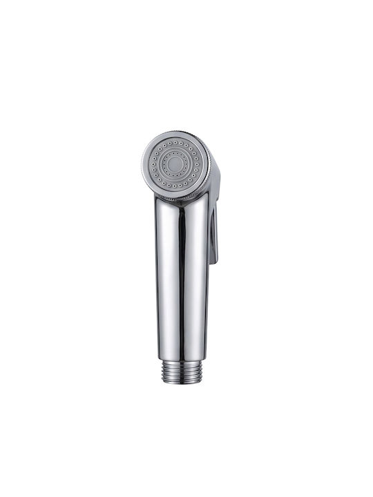 Avizar Handheld Shower Head High Pressure Push Button Control Silver