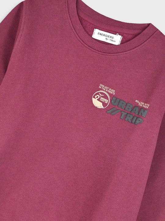 Kinder Sweatpants Set Burgundisch