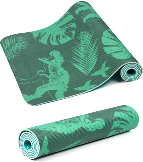 Myga Στρώμα Γυμναστικής Yoga Πράσινο (150x55cm)