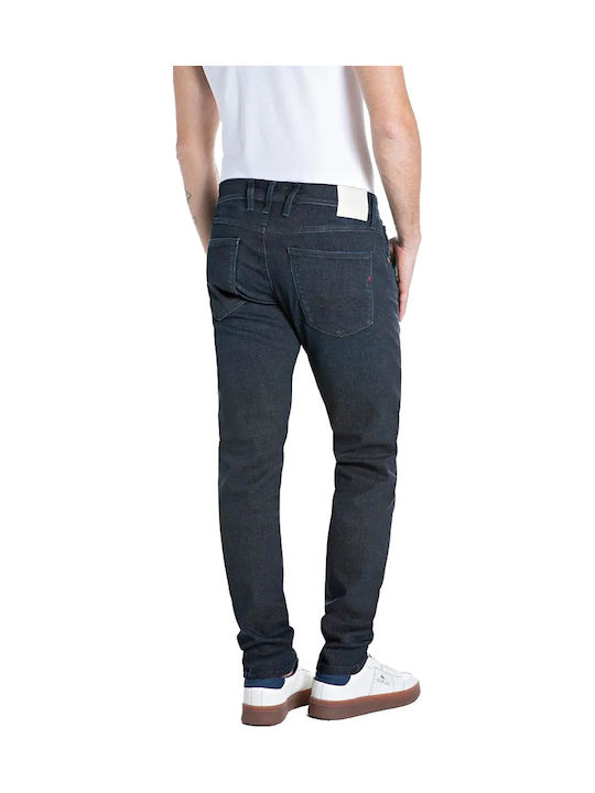Replay Anbass Herren Jeanshosen Elastisches Slim Fit Blau Replay Anbass Herren Jeanshosen Elastisches Slim Fit Blau