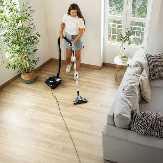 Cecotec Conga Powerbag 2000 Compact Plus Ηλεκτρική Σκούπα 800W με Σακούλα 2lt Γκρι