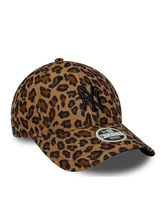 New Era New York Yankees Дамско Mlb Леопард Корд 9forty Регулируема Шапка Полиестер Бежова 60915775