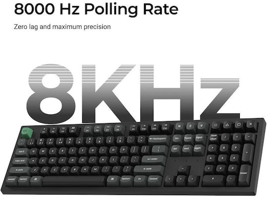 Keychron K10 Ultra K10U-H1 Wireless Gaming Mechanical Keyboard with Keychron Red Switches and RGB Lighting (English US)