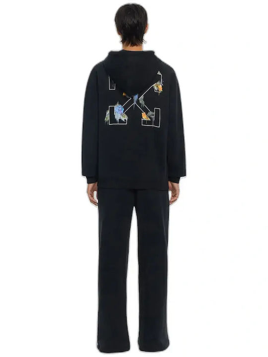 Damen Sweatshirt mit Kapuze Schwarz