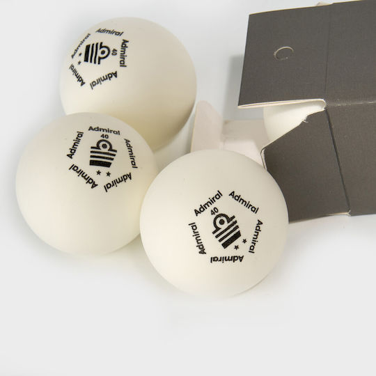 Admiral Ping Pong Balls Set 6 Pieces White