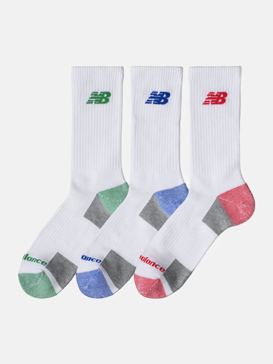 New Balance Running Socks White 3 Pairs