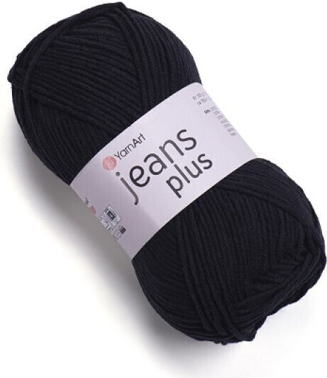 Yarn Art Jeans Plus 55% Baumwolle 45% Acryl 100g 160m Schwarz