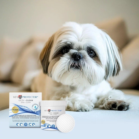 Jm Sante Vet Protector Eyes Clean Кърпички за Очите Домашни Любимци 50 Бр