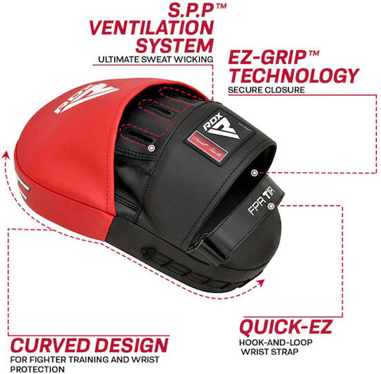 RDX T1 Gebogene Boxsack PAO-Pad Kampfsportziele 2Stücke Rote