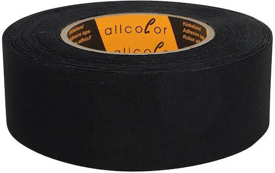Allcolor Adhesive Fabric Tape Black 50m x 50mm