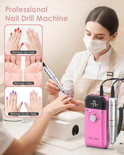 Battery Nail Drill with 45000 Rounds per Minute