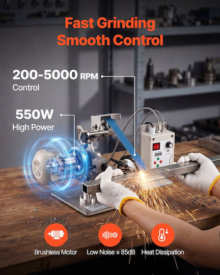 Vevor Μηχανήμα Επεξεργασίας Μετάλλου DGNSDJJS550W2VP8O001V2 με Ισχύ 550 Watt