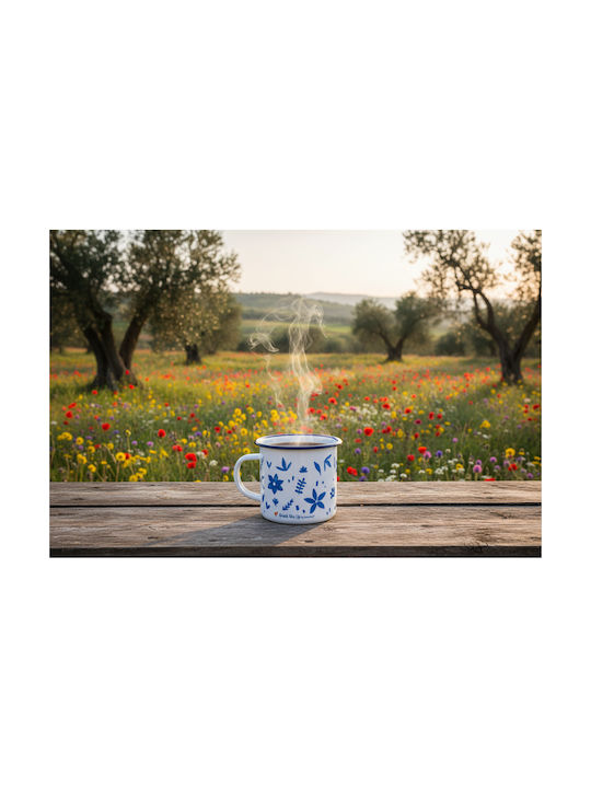 Greek Me Up Cana Flowers Emailat Albă 360ml