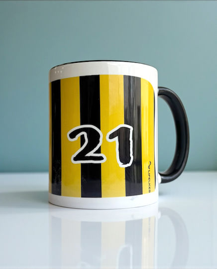 For You I Live For You I Sing Yellow Ceramic Mug